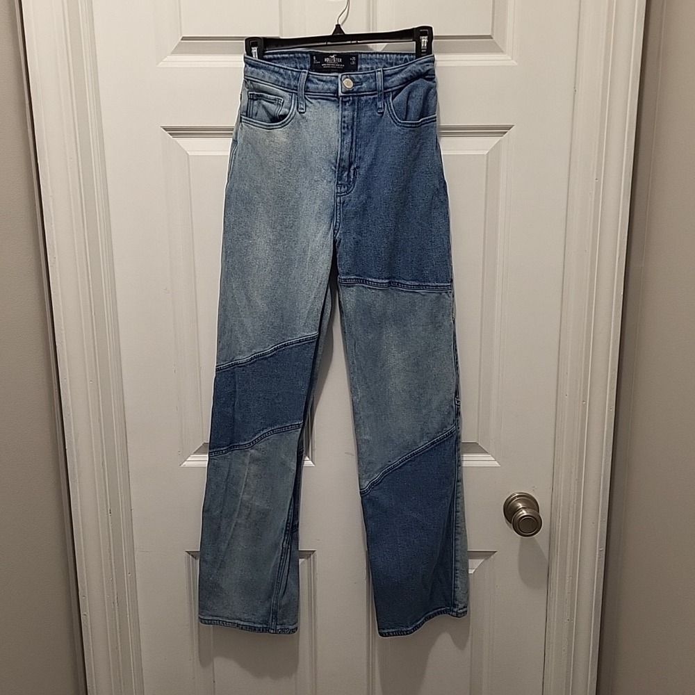 Hollister Ultra High Rise Dad Jeans Denim Vintage Stretch Women Sz 1R W25 L31